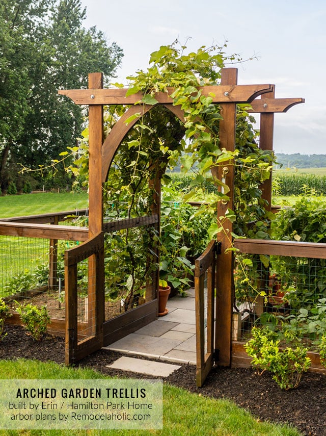 DIY Garden Arbor Plans