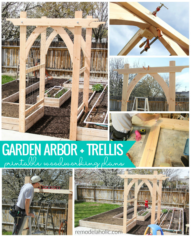 DIY Garden Arbor Plans