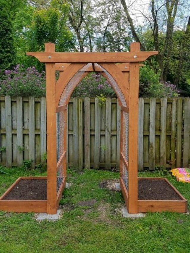 Veggie Garden Arbor Reader Mark Featured On Remodelaholic.com