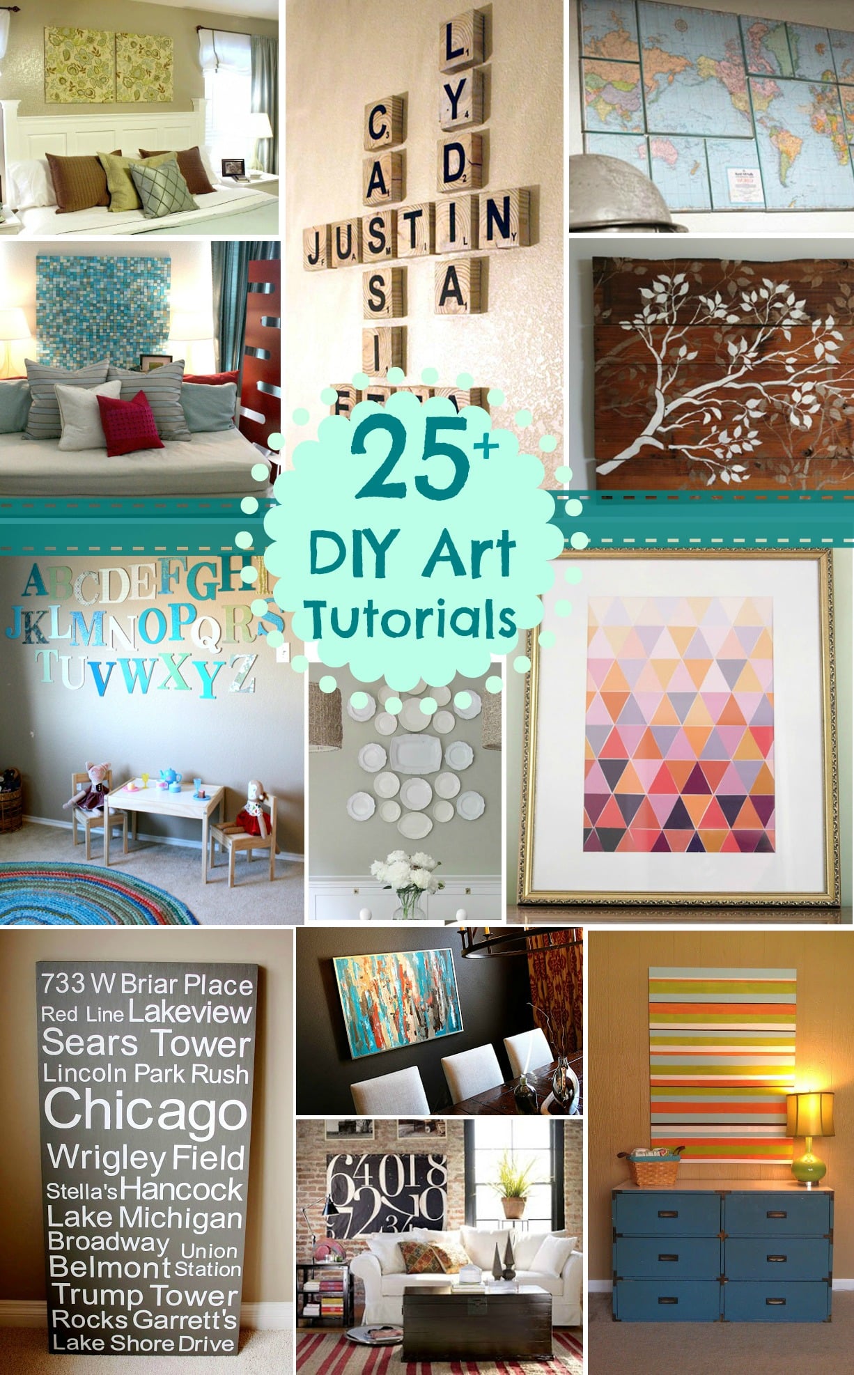 Art for Non-Artists: 3 DIY Art Projects YOU Can Do | Remodelaholic