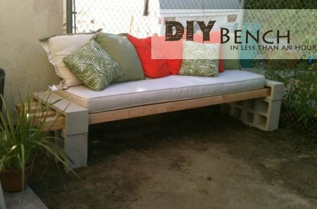 The Basement, simple DIY outdoor bench