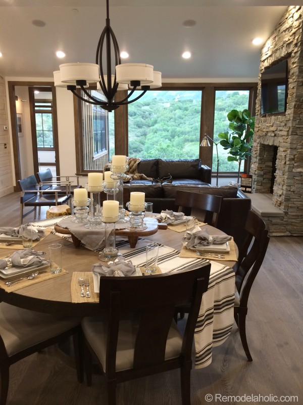 Modern cabin Living Dining