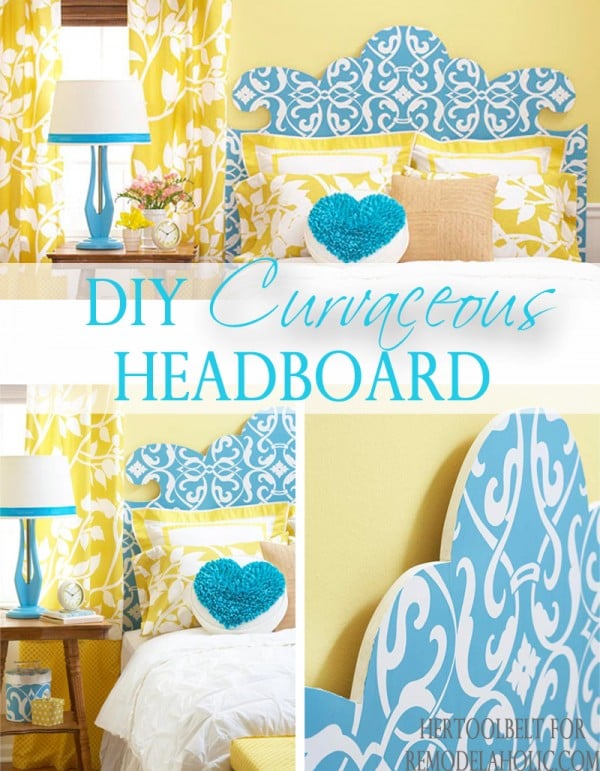 DIY curvaceous headboard pattern @Remodelaholic #headboard #diyproject