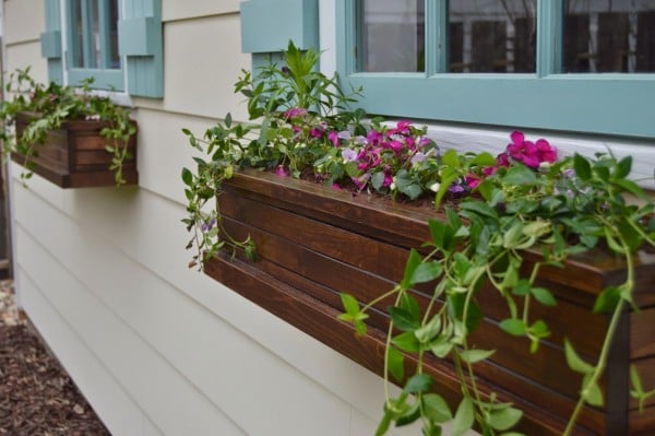 wood flower boxes