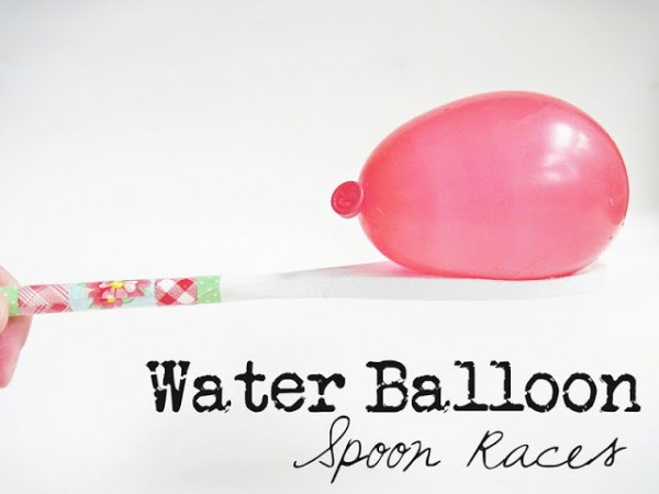 Water Spoon Races Summer Activities for Kids: Water Fun