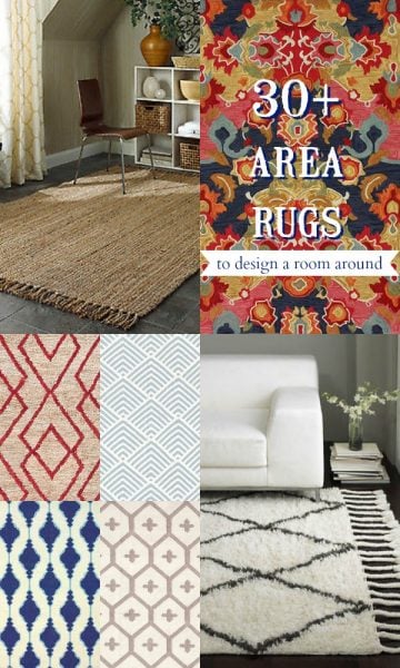 Area Rugs to Design a Room Around by Remodelaholic