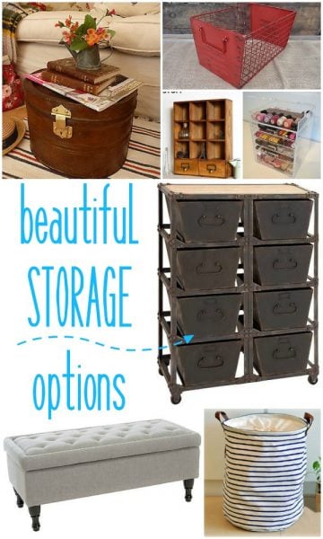 Beautiful Storage Options by Remodelaholic