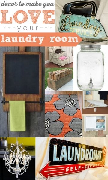 Decor to Make You LOVE Your Laundry Room by Remodelaholic
