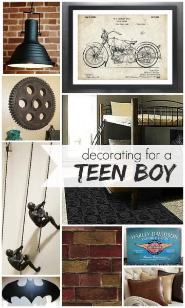 Decorating for a Teen Boy by Remodelaholic