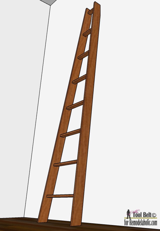 Easy DIY Decorative Ladder Woodworking Plan | Remodelaholic