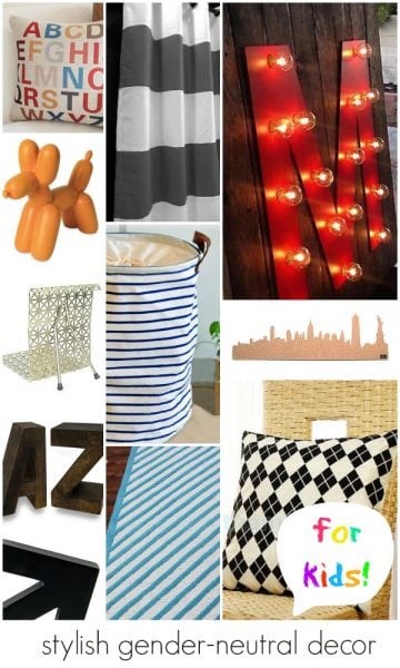 Stylish Gender-Neutral Kid-Friendly Decor by Remodelaholic