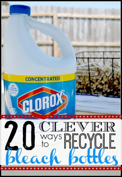 20 Clever Ways to Recycle Bleach Bottles - Tipsaholic.com #bleach #crafts #recycle #green