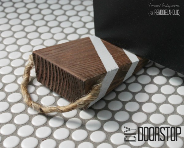 diy doorstop on Remodelaholic