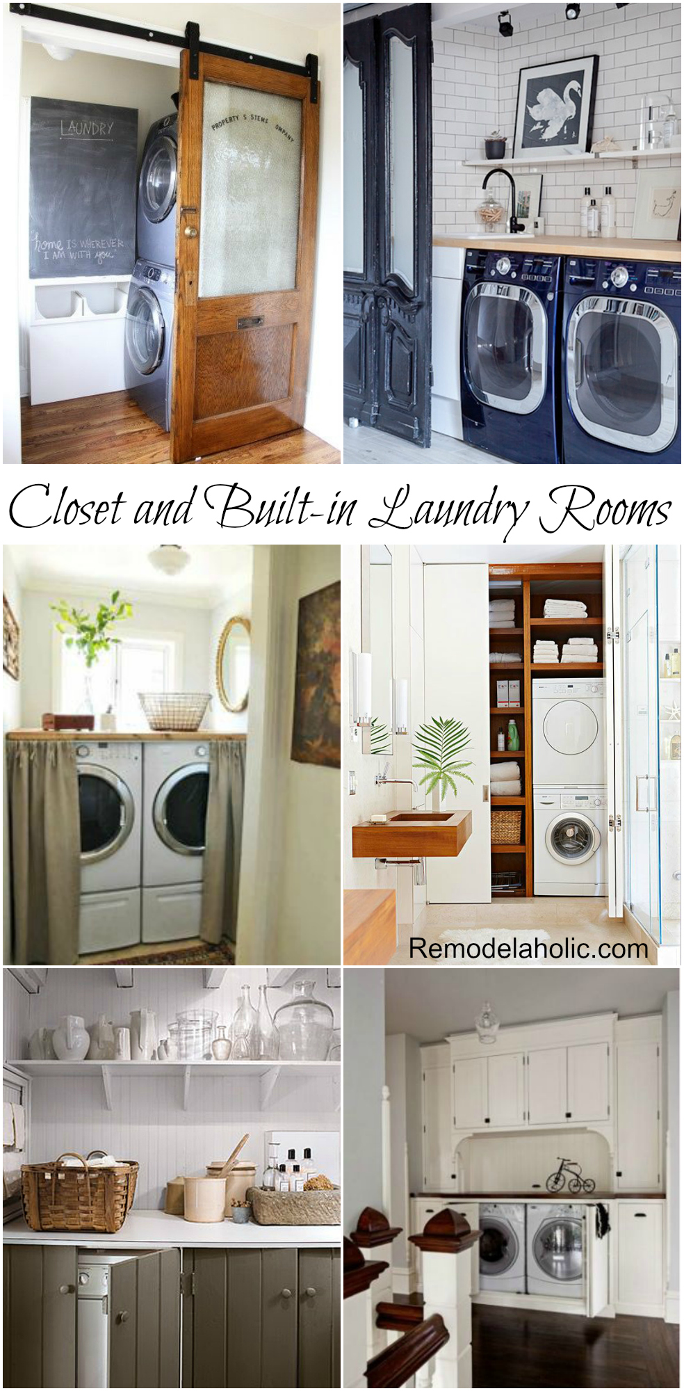 15 Closet Laundry Room Ideas | Remodelaholic
