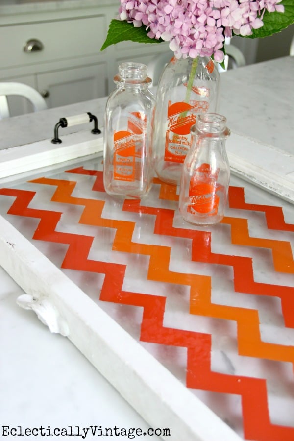 Remodelaholic 100 Ways To Use Old Windows Eclectically Vintage Turn An Old Window Into A Tray Via Remodelaholic