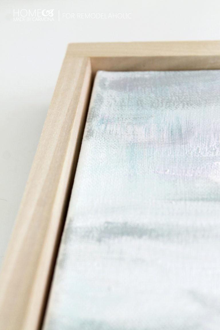 Tutorial Chic Floating Frame for a Canvas Remodelaholic