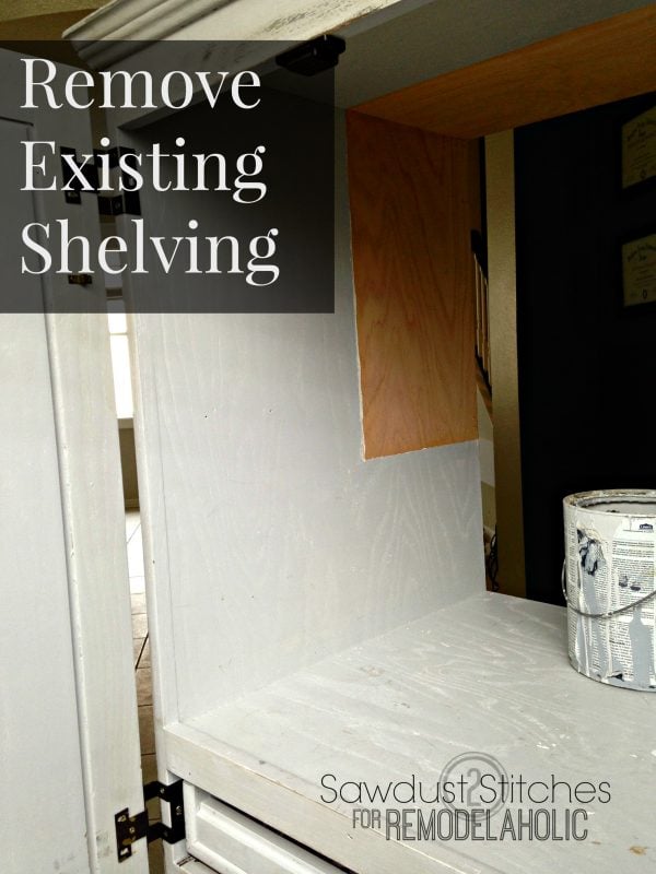 Remove  shelving ss remodelaholic