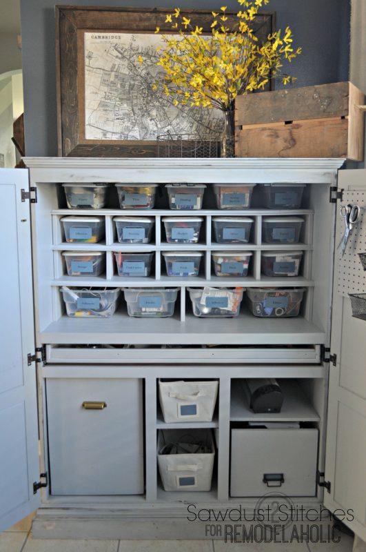 craft cabinet makeover