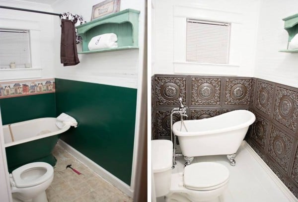 Bathroom Remodel | Reader projects featured on Remodelaholic.com #diy #remodelaholic 