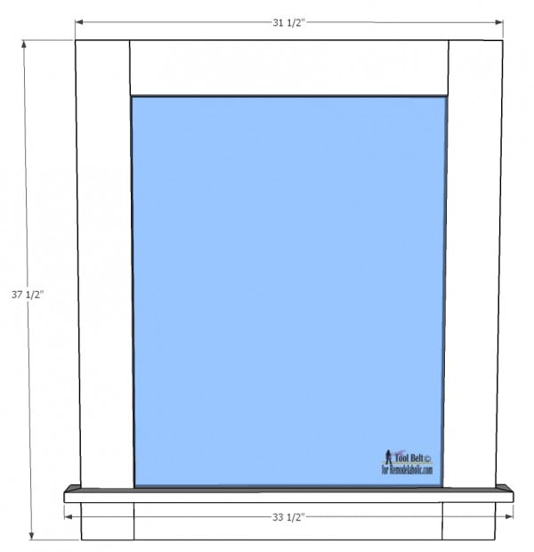 Use glass for a perfect dry erase message board, and customize it with paint! Free DIY plans on Remodelaholic.com