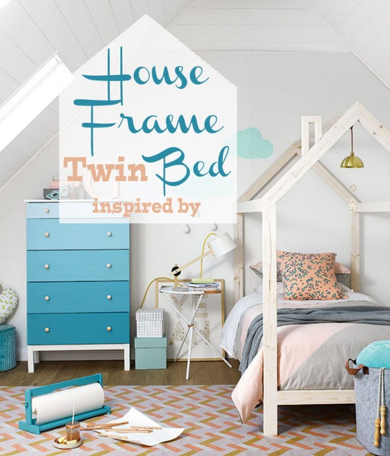 Twin House Bed Frame + Trundle Bed Woodworking Plan Remodelaholic