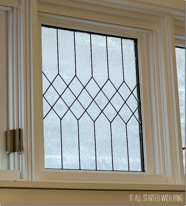 faux leaded glass window tutorial. It All Started with Paint on Remodelaholic