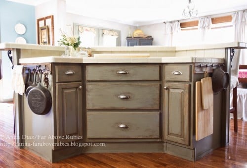 hooks on kitchen cabinets