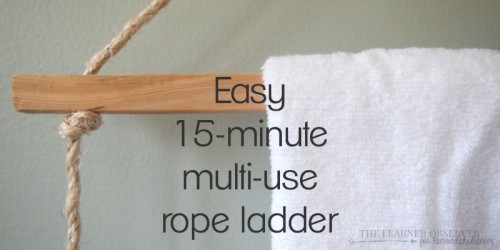 Multi-functional Decorative Rope Ladder | Remodelaholic