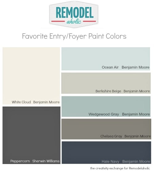 Favorite Entryway And Foyer Paint Colors Remodelaholic favorite-entryway-and-foyer-paint-colors-remodelaholic