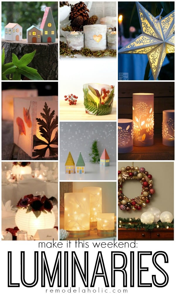 Simple DIY Luminaries Remodelaholic