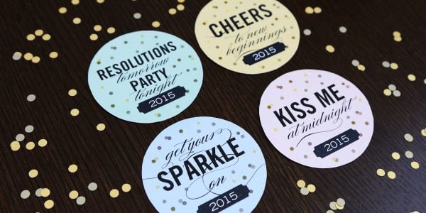 Free Printable New Year's Eve Party Drink Coasters