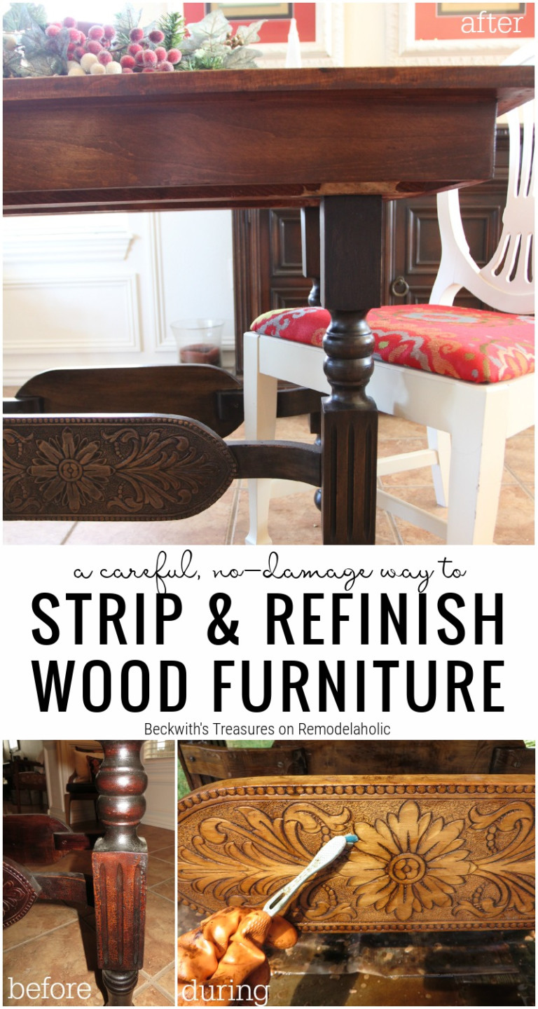 How to Refinish Wood Furniture | Remodelaholic