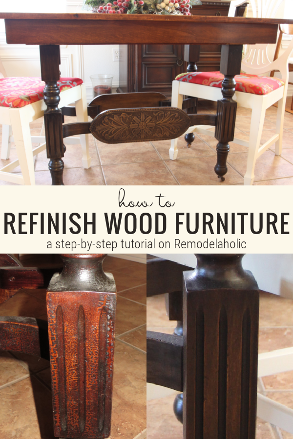 How to Refinish Wood Furniture Remodelaholic