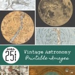 25 Free Vintage Astronomy Printable Images | Remodelaholic.com #printables #art #vintage