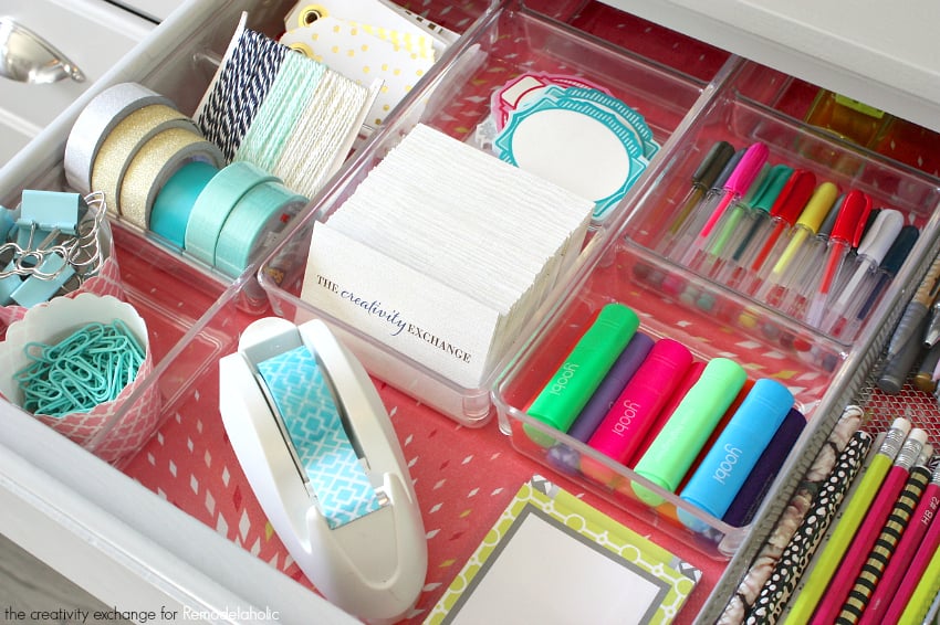 Quick Tricks for Organizing Desk Drawers Remodelaholic