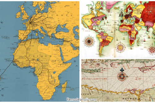 20 Free Vintage Map Printable Images | Remodelaholic