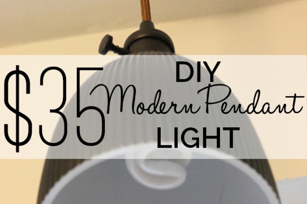 DIY Modern Pendant Light