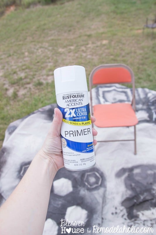 Painted Folding Chair Makeover | Remodelaholic.com