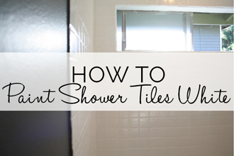 how to paint shower tiles white