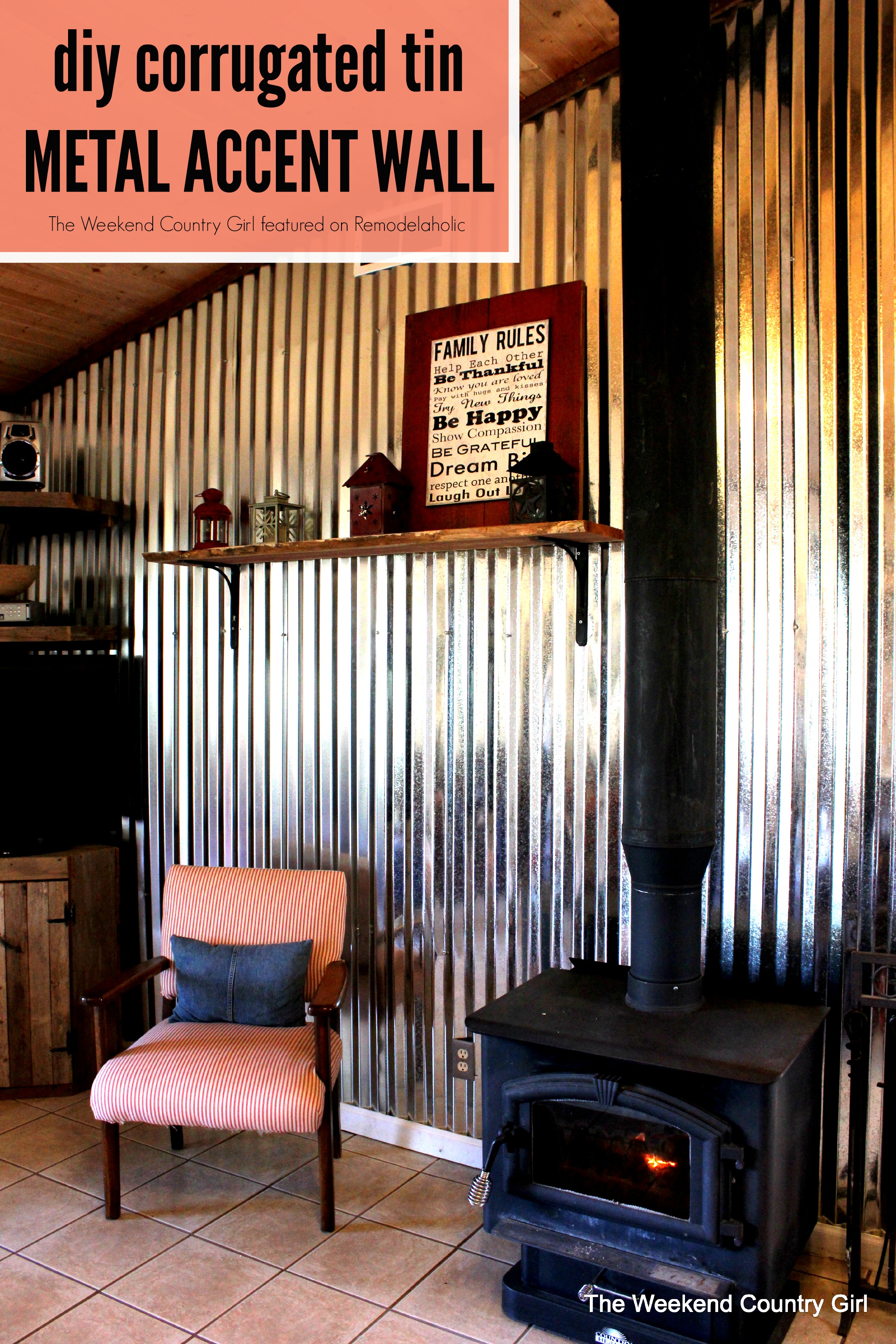 Corrugated Metal Half Wall Corrugated Metal Half Wall
