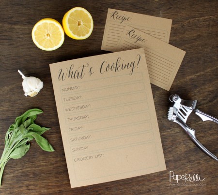 Get Organized with Meal Planning Printables | Remodelaholic