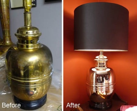 brass stripped lamp 24