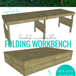 Build A Portable Folding Workbench Table, Foldable And Storable Workbench Plans, Remodelaholic