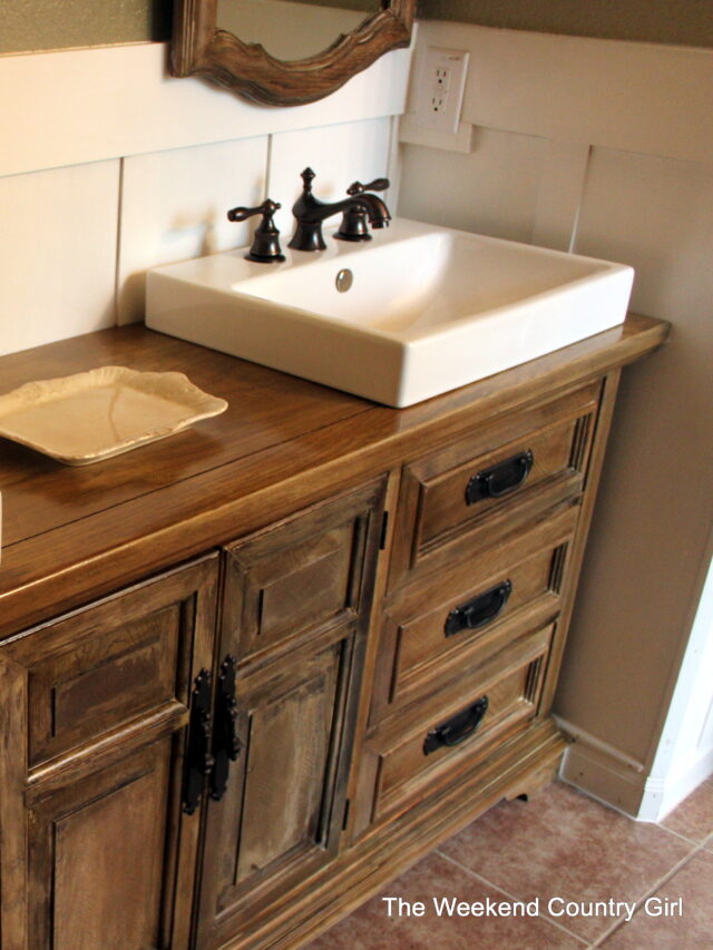 Cropped Create A Rustic Look With Wood Stain By The Weekend Country Girl On @Remodelaholic.jpg