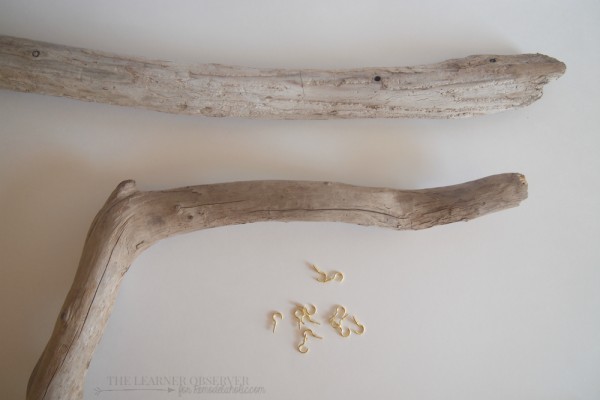 $5 DIY Driftwood Jewellery Organizer  The Learner Observer for Remodelaholic.com