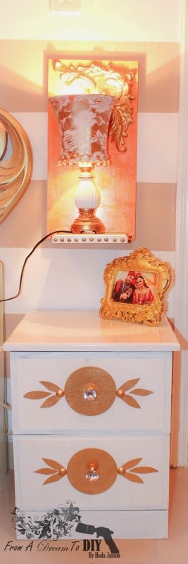 white nightstand makeover From A Dream to DIY
