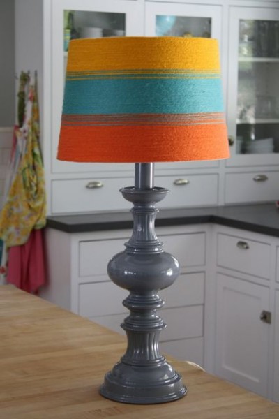 yarn striped lampshade 14