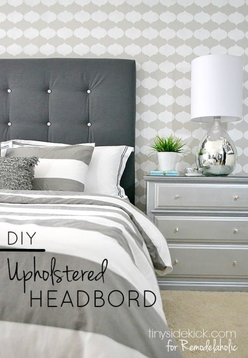 DIY Tufted Upholstered Headboard Tutorial | Remodelaholic