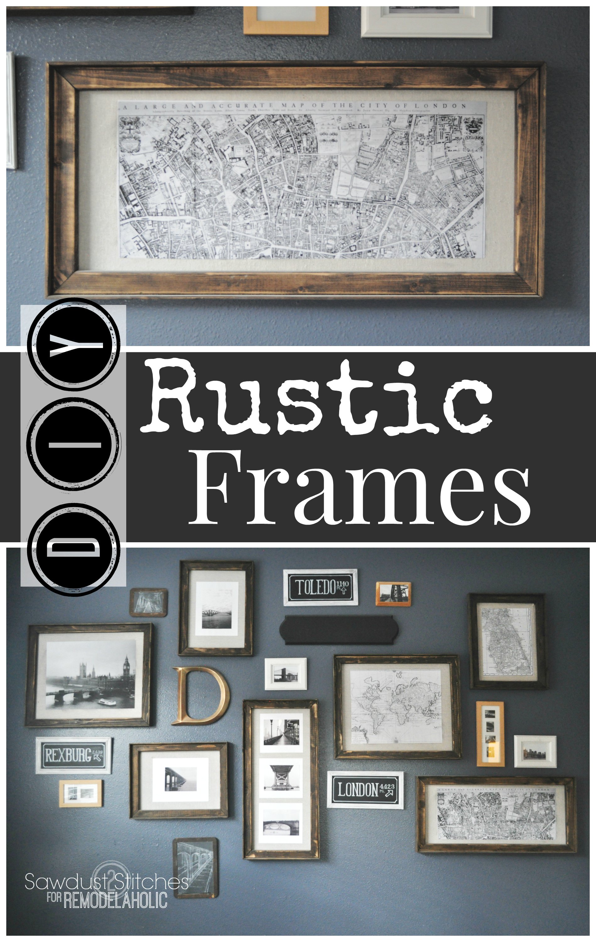 Remodelaholic 3 Diy Rustic Frames Easy And Inexpensive Pottery Barn Style Diy Rustic Frames Any Size