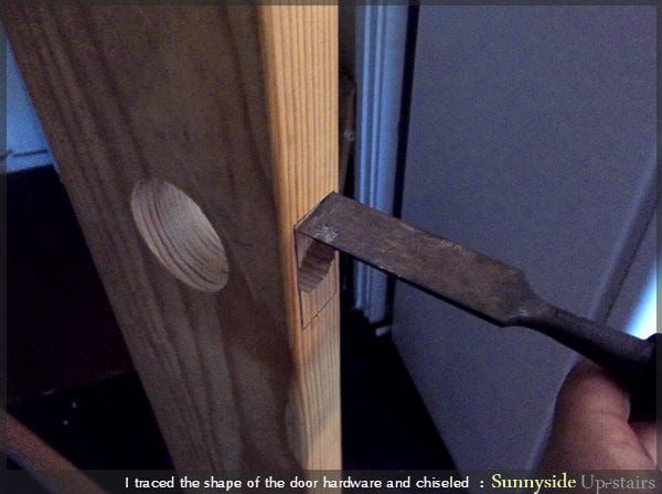 How to Build a Door From Scratch by Sunnyside Up-stairs featured on @Remodelaholic